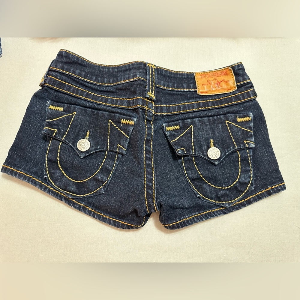 Vintage y2k true religion Jean shorts-26